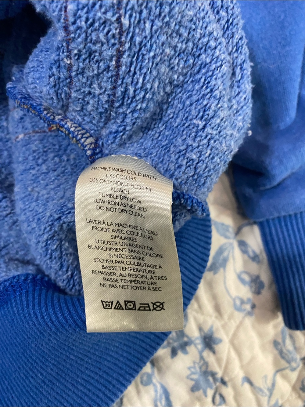 We The Free Blue It’s a Vibe flowers Hoodie - Picture 3 of 5